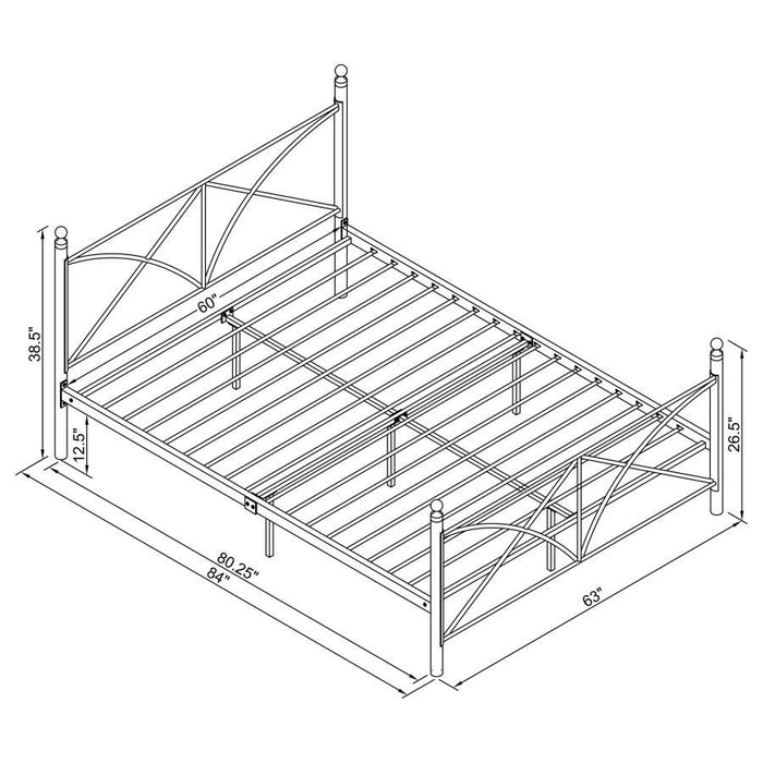 Hart - Metal Platform Bed - Simple Home Plus