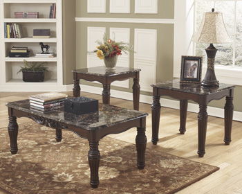 North - Dark Brown - Occasional Table Set (Set of 3) - Simple Home Plus