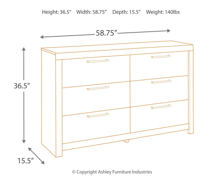 Derekson - Dresser, Mirror - Simple Home Plus