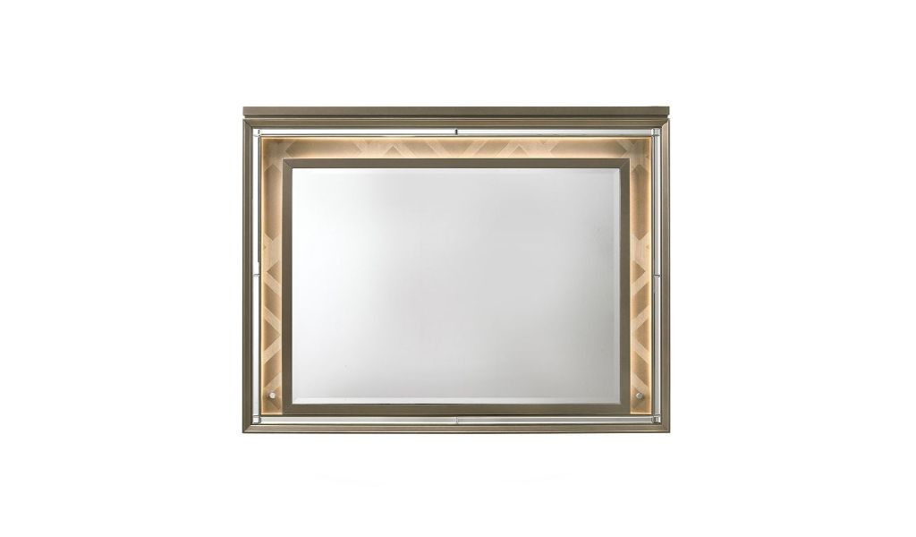 37" Led Lighted Dresser Mirror - Dark Champagne