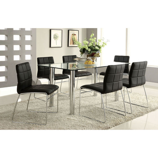 Kona - Dining Table - Pearl Silver - Simple Home Plus