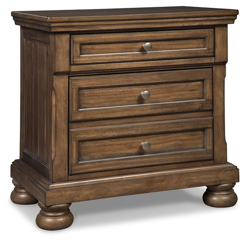 Flynnter - Medium Brown - Two Drawer Night Stand - Simple Home Plus