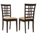 Kelso - Lattice Back Dining Chairs (Set of 2) - Cappuccino - Simple Home Plus