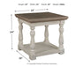 Havalance - Gray / White - Rectangular End Table - Simple Home Plus