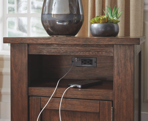 Budmore - Brown Dark - Rectangular End Table - Simple Home Plus