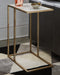 Lanport - Champagne / White - Accent Table - Simple Home Plus