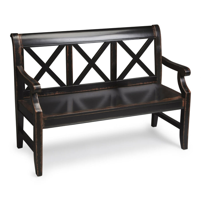 Modern Bench - Rustic Black