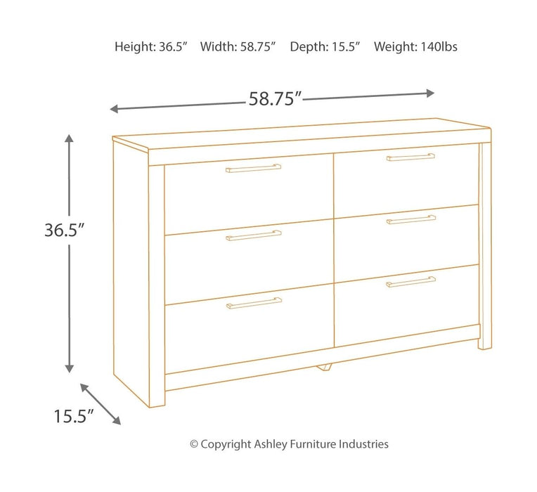 Derekson - Dresser, Mirror - Simple Home Plus