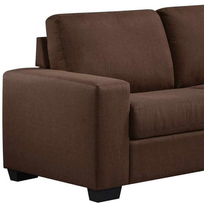 Black Legs Sofa - Brown