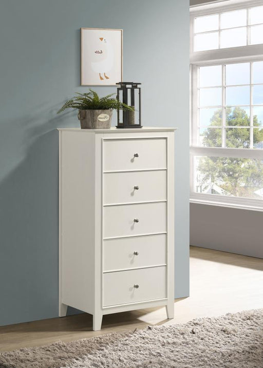 Selena - 5-Drawer Chest - Buttermilk - Simple Home Plus