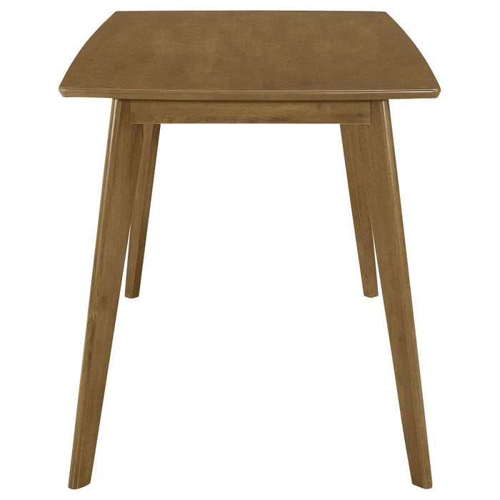 Kersey - Dining Table With Angled Legs - Chestnut - Simple Home Plus