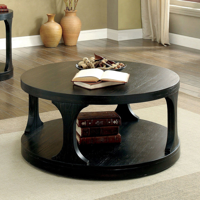 Carrie - Coffee Table - Antique Black - Simple Home Plus