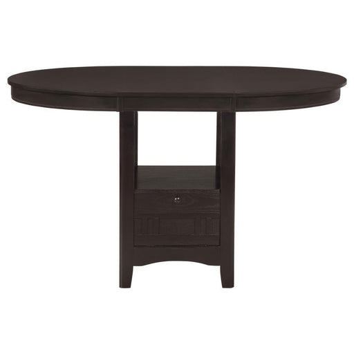 Lavon - Oval Counter Height Table - Espresso - Simple Home Plus