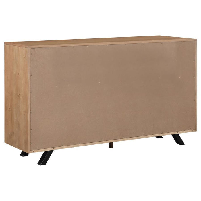 Taylor - 7-Drawer Rectangular Dresser - Light Honey Brown - Simple Home Plus