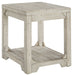 Fregine - Whitewash - Rectangular End Table - Simple Home Plus