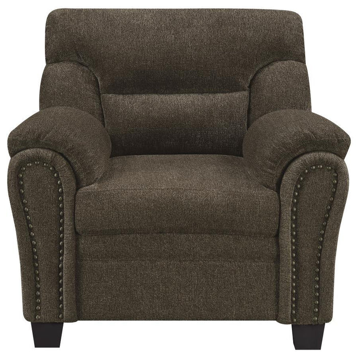 Clemintine - Upholstered Chair with Nailhead Trim - Simple Home Plus