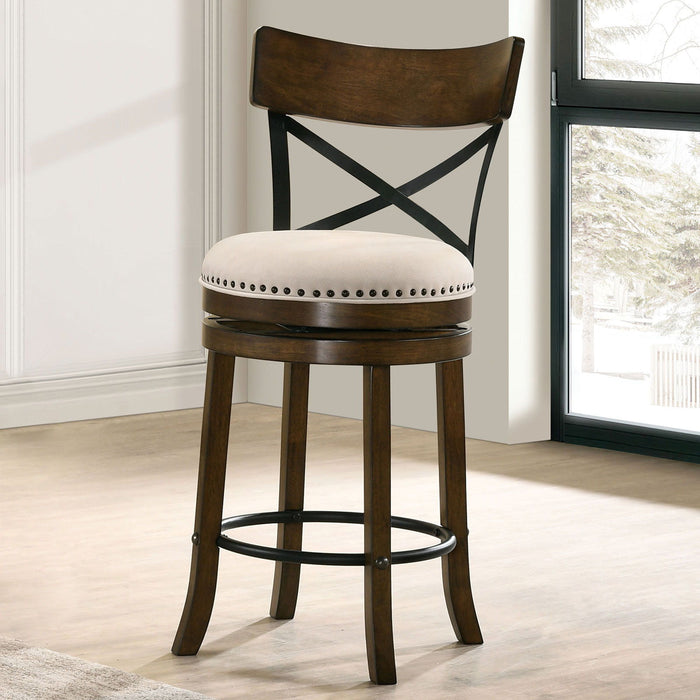 Clarence - Swivel Counter Stool (Set of 2) - Simple Home Plus