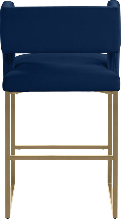 Caleb - Counter Stool with Gold Legs (Set of 2)