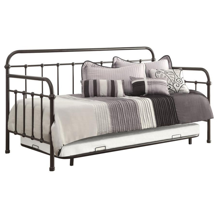 Livingston - Daybed With Trundle - Dark Bronze - Simple Home Plus