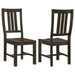 Calandra - Slat Back Side Chairs (Set of 2) - Vintage Java - Simple Home Plus