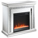 Lorelai - Rectangular Freestanding Fireplace - Mirror - Simple Home Plus