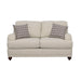 Glenn - Cushion Back Loveseat - Light Gray - Simple Home Plus