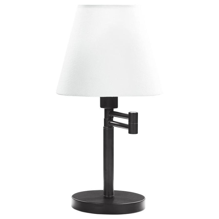 Colombe - Rotatable Frame Table Lamp - Off White And Matte Black - Simple Home Plus