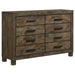 Woodmont - 8-Drawer Dresser - Rustic Golden Brown - Simple Home Plus