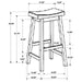 Durant - Wooden Bar Stools (Set of 2) - Simple Home Plus