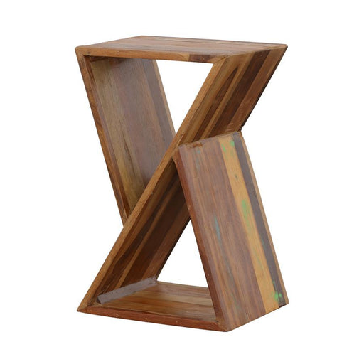 Lily - Geometric Accent Table - Natural - Simple Home Plus