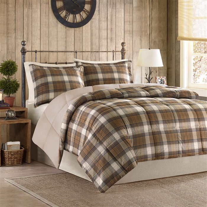 Lumberjack - Classic Quilting Reverse Down Alternative Comforter Set - Multi