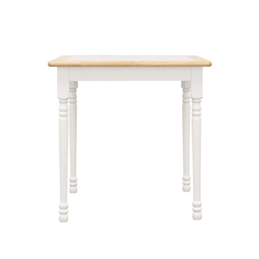 Carlene - Square Top Dining Table - Natural Brown And White - Simple Home Plus