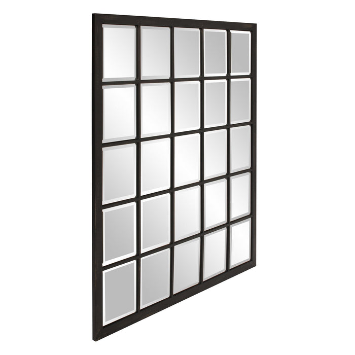 Rectangular Mirror With Beveled Edge - Antique Black