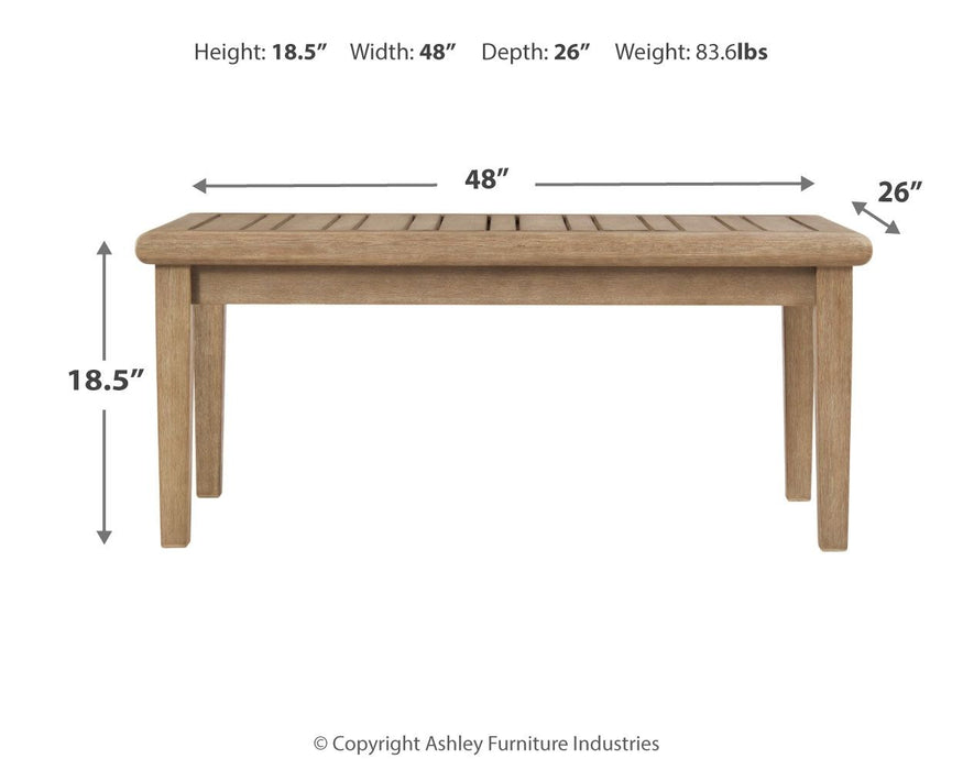 Gerianne - Brown - Rectangular Cocktail Table - Simple Home Plus