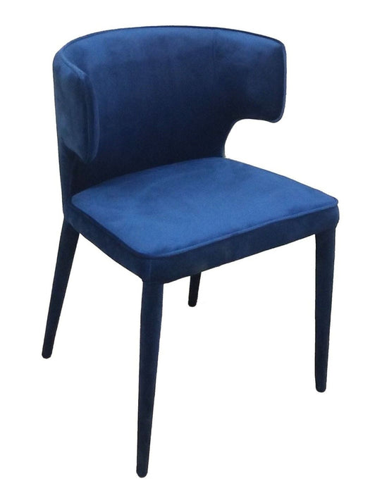 Velvet Wrapped Dining Chair - Blue