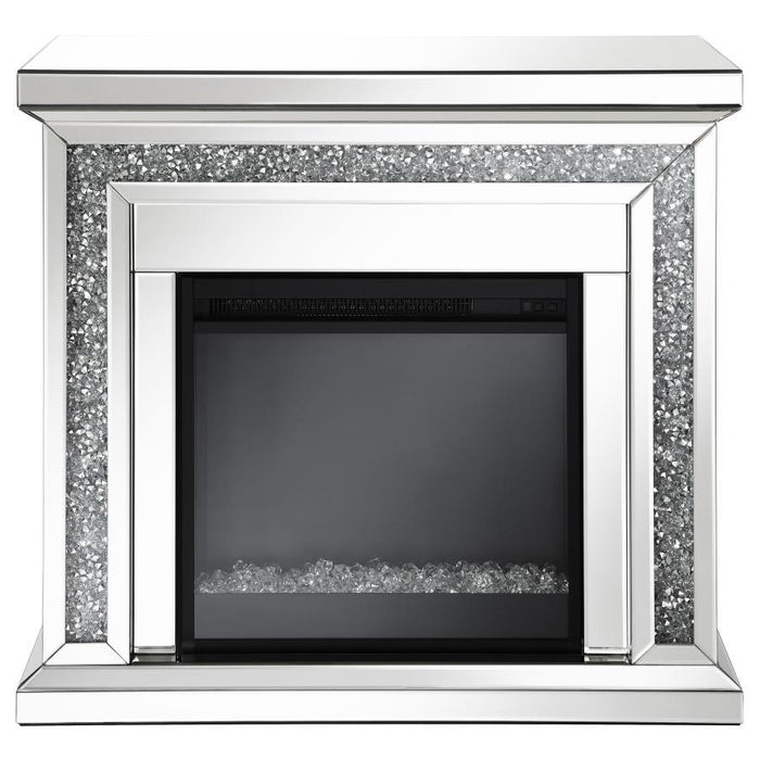 Lorelai - Rectangular Freestanding Fireplace - Mirror - Simple Home Plus