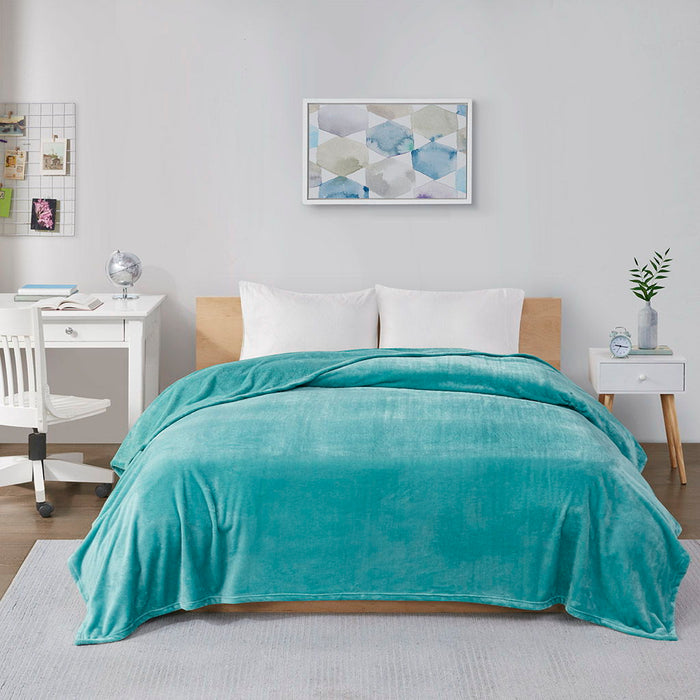 Twin Oversized Blanket - Aqua