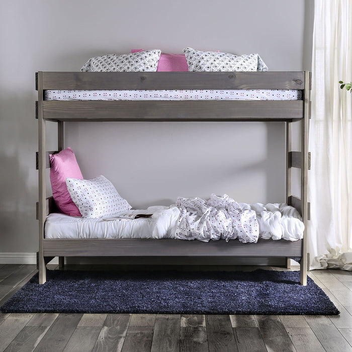 Arlette - Bunk Bed With 2 Slat Kits - Simple Home Plus