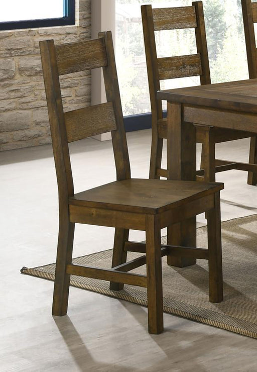 Coleman - Dining Side Chairs (Set of 2) - Rustic Golden Brown - Simple Home Plus