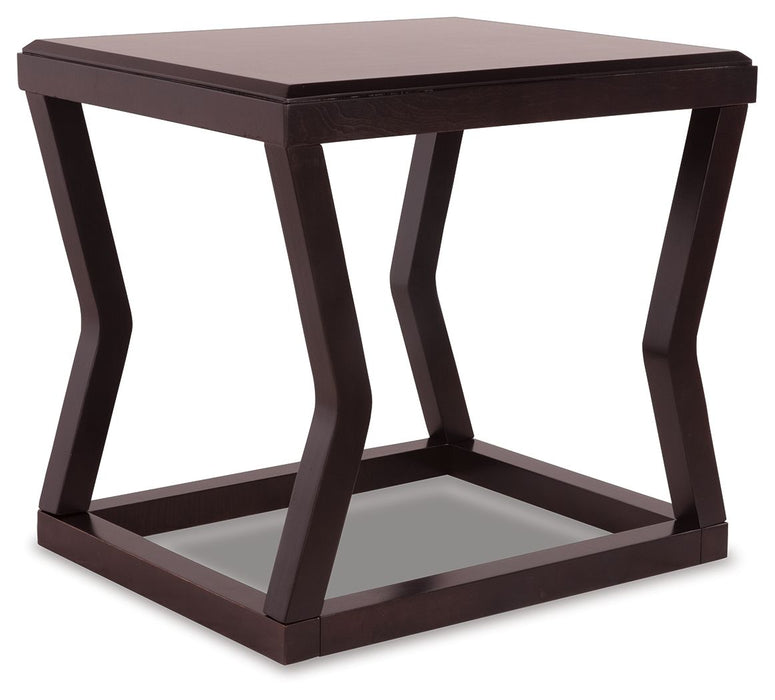 Kelton - Espresso - Rectangular End Table - Simple Home Plus