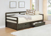 Sorrento - 2-Drawer Twin Daybed With Extension Trundle - Gray - Simple Home Plus