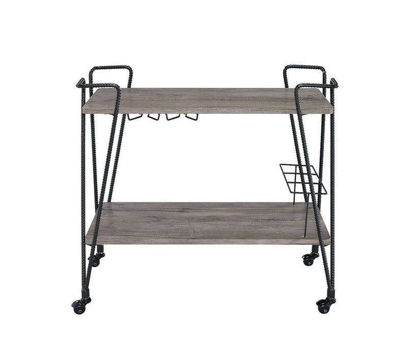 Metal Serving Cart - Black