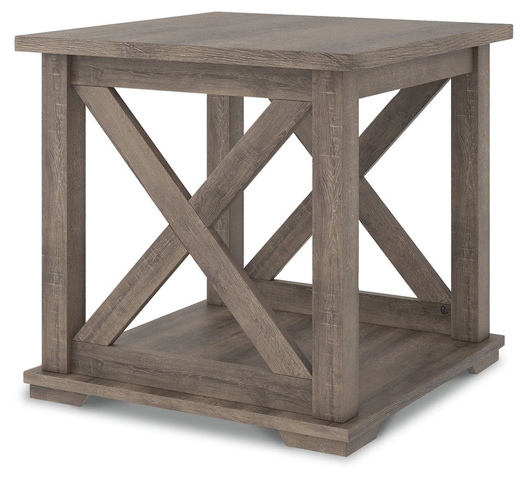 Arlenbry - Gray - Square End Table - Simple Home Plus