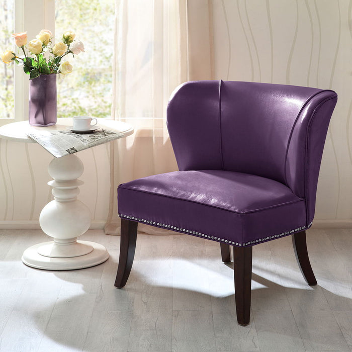 Hilton - Armless Accent Chair - Purple