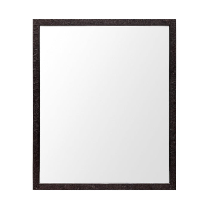 Accent Mirror Rectangle With Lakeside Design - Espresso