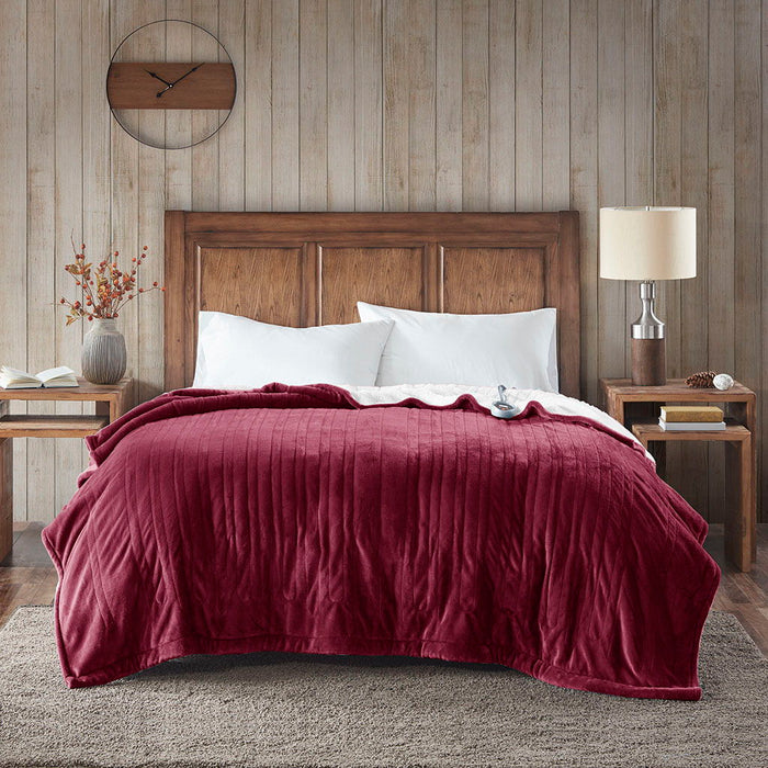 King Heated Blanket - Garnet