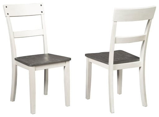 Nelling - White / Brown / Beige - Dining Room Side Chair (Set of 2) - Simple Home Plus