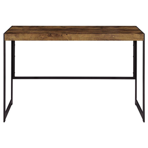 Estrella - Writing Desk - Antique Nutmeg And Gunmetal - Simple Home Plus