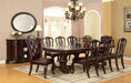 Bellagio - Dining Table With 2 Leaves - Brown Cherry - Simple Home Plus