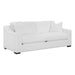 Ashlyn - Upholstered Sloped Arms Sofa - White - Simple Home Plus